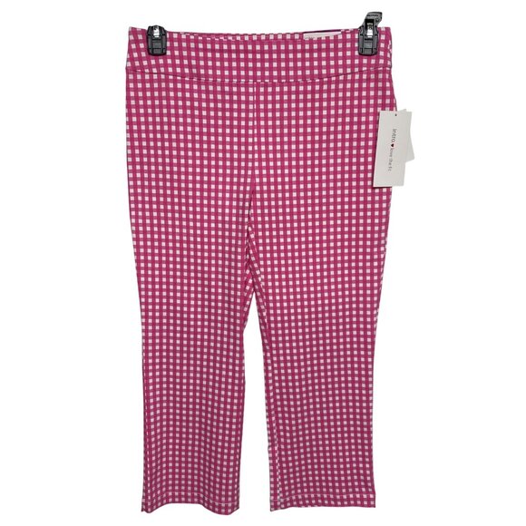 Intro Audrey Ankle Pink Gingham‎ Pants 8P Stretch NWT - Picture 1 of 6
